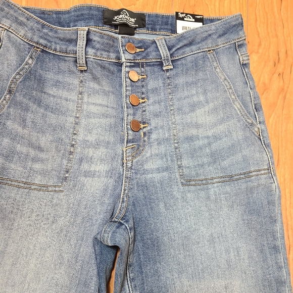 NWOT Jordache high rise button front denim jeans size 8 - Picture 5 of 7